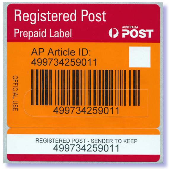 Tracked mail ESSENTIAL in Australia. Micro-printing on Canada stamps. AP